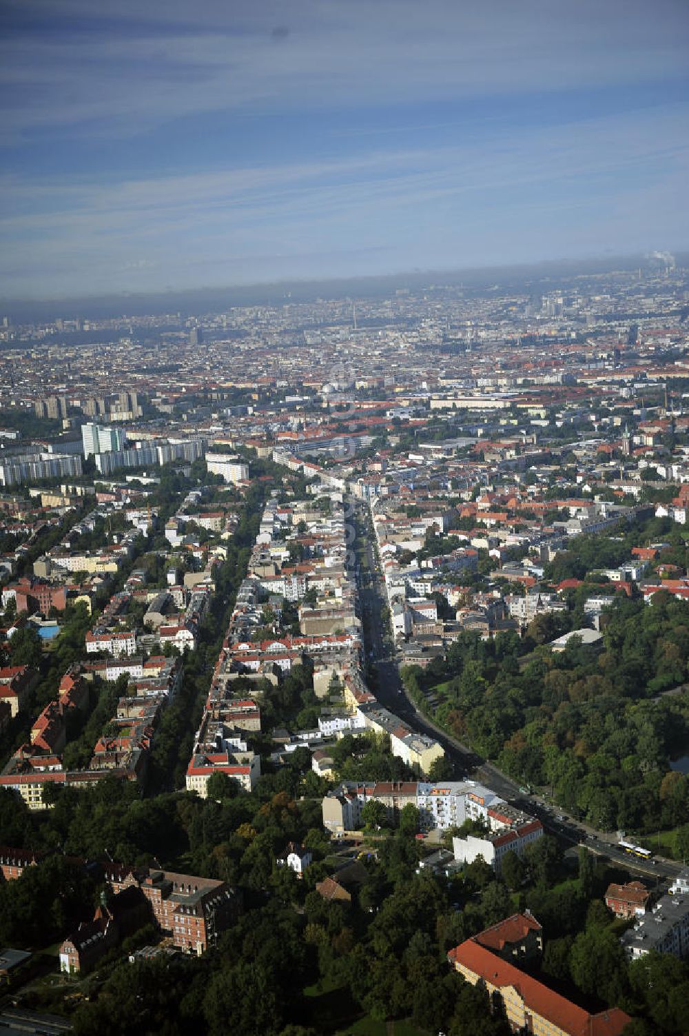 Luftbild Berlin - Planungsfläche Wegenerstraße Berlin - Weißensee