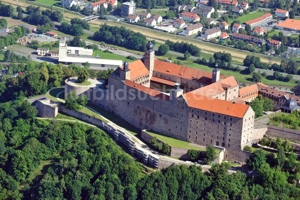 Kulmbach aus der Vogelperspektive: Plassenburg in Kulmbach, Bayern