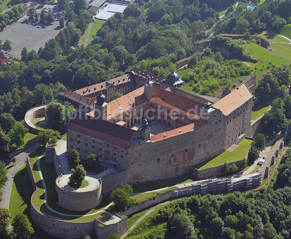 Kulmbach aus der Vogelperspektive: Plassenburg in Kulmbach, Bayern