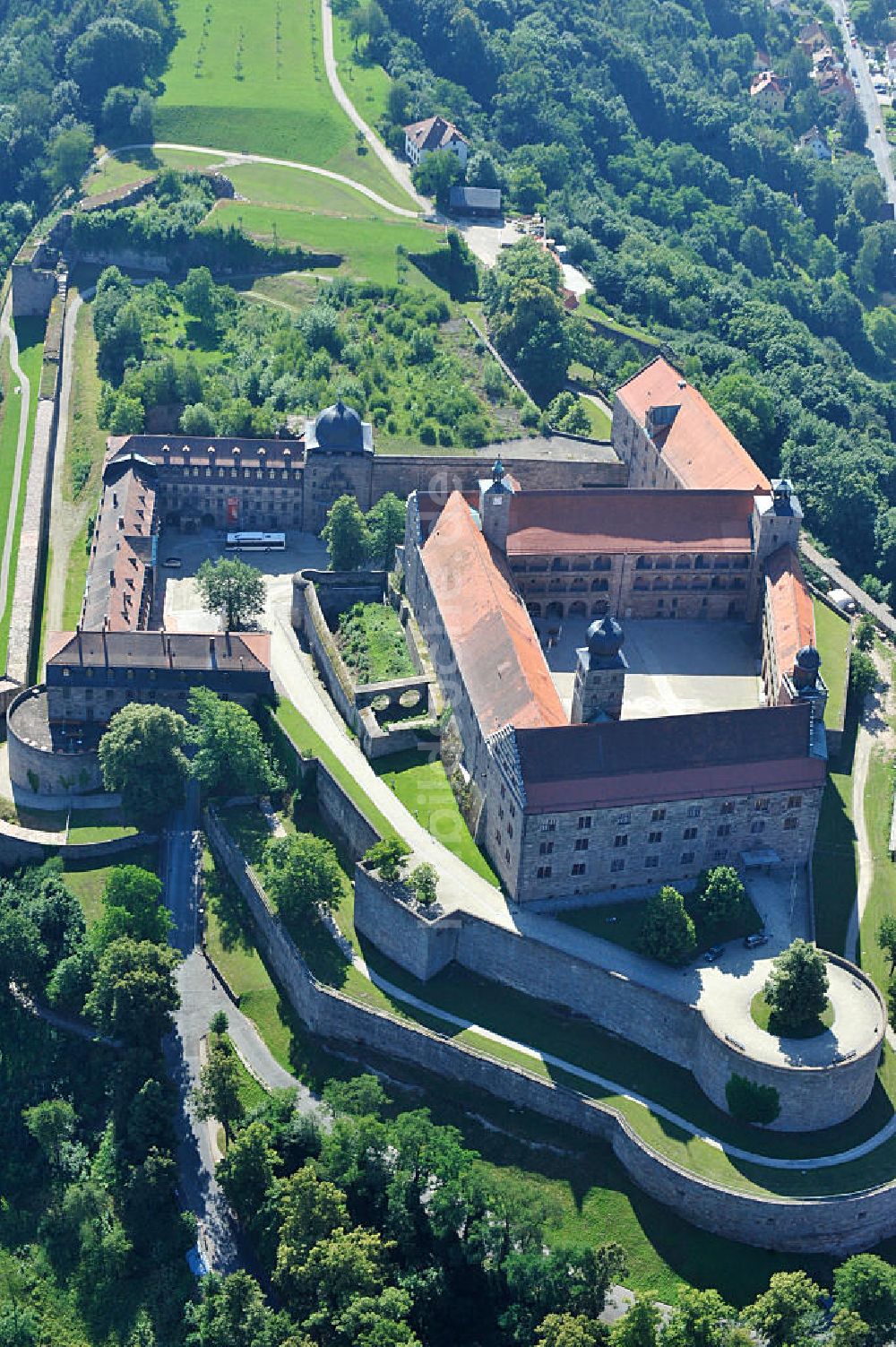 Luftbild Kulmbach - Plassenburg in Kulmbach, Bayern