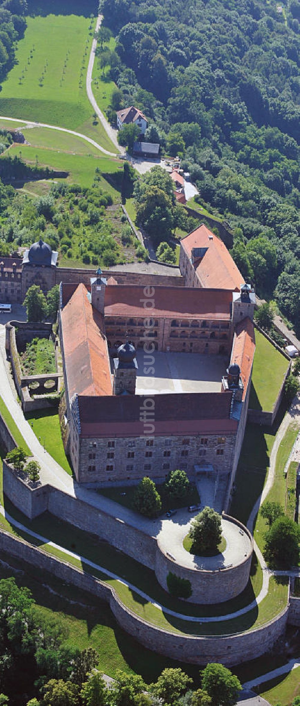 Luftaufnahme Kulmbach - Plassenburg in Kulmbach, Bayern