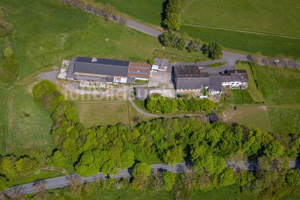 Gera von oben - Plattenbau- Ruine Mehrfamilienhauses in Gera im Bundesland Thüringen, Deutschland