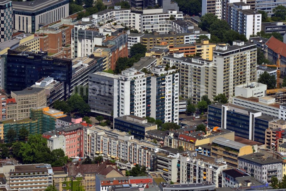 Luftbild Berlin OT Tiergarten - Plattenbauten in Berlin-Tiergarten