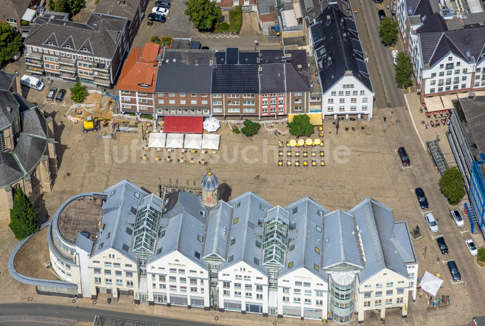 Luftaufnahme Wesel - Platz- Ensemble Großer Markt in Wesel im Bundesland Nordrhein-Westfalen, Deutschland