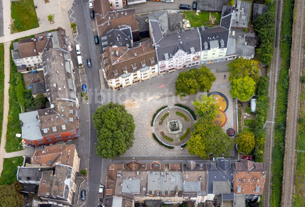 Hagen von oben - Platz- Ensemble in Hagen im Bundesland Nordrhein-Westfalen, Deutschland