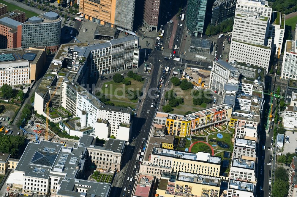 Luftbild Berlin - Platz- Ensemble „Leipziger Platz“ in Berlin, Deutschland