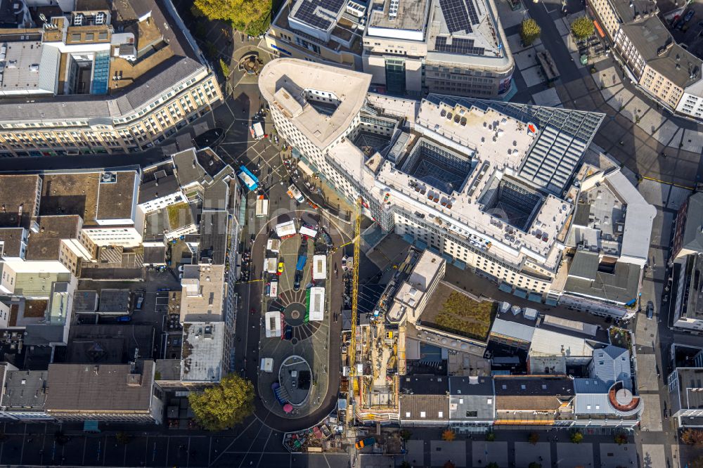 Luftaufnahme Bochum - Platz- Ensemble des Dr.-Ruer-Platz in Bochum im Bundesland Nordrhein-Westfalen, Deutschland