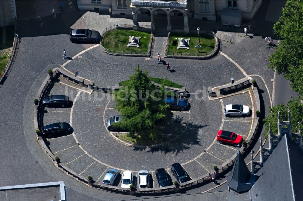 Luftbild Braunschweig - Platz- Ensemble Ruhfäutchenplatz in Braunschweig im Bundesland Niedersachsen, Deutschland