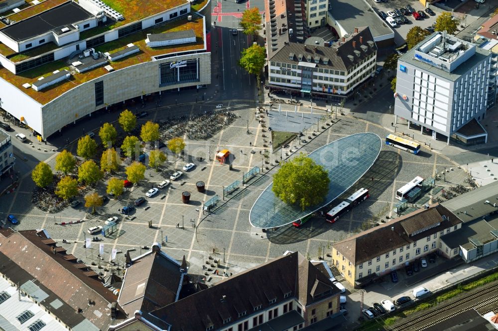 Luftaufnahme Osnabrück - Platz- Ensemble Theodor-Heuss-Platz in Osnabrück im Bundesland Niedersachsen, Deutschland