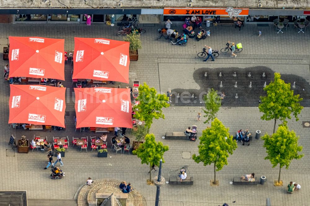 Witten aus der Vogelperspektive: Platz- Ensemble in Witten im Bundesland Nordrhein-Westfalen, Deutschland