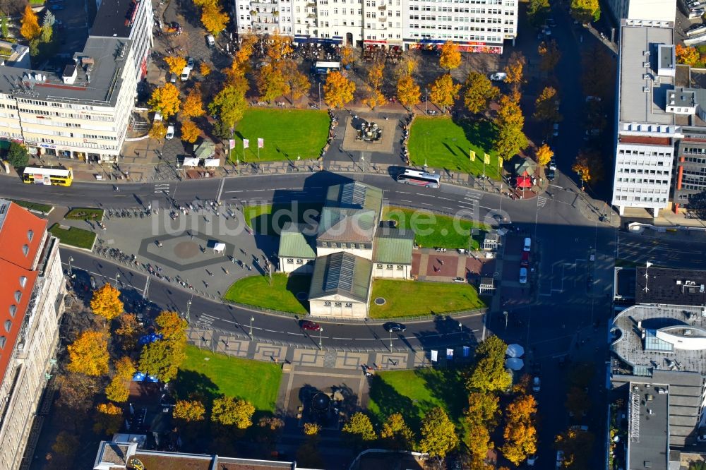 Luftbild Berlin - Platz- Ensemble Wittenbergplatz in Berlin, Deutschland