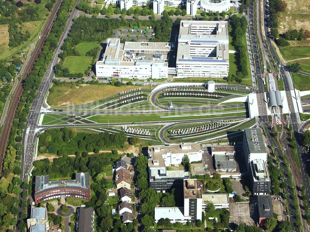 Bonn (NRW) von oben - Platz der Vereinten Nationen und Polizeipräsidium - Bonn (NRW)