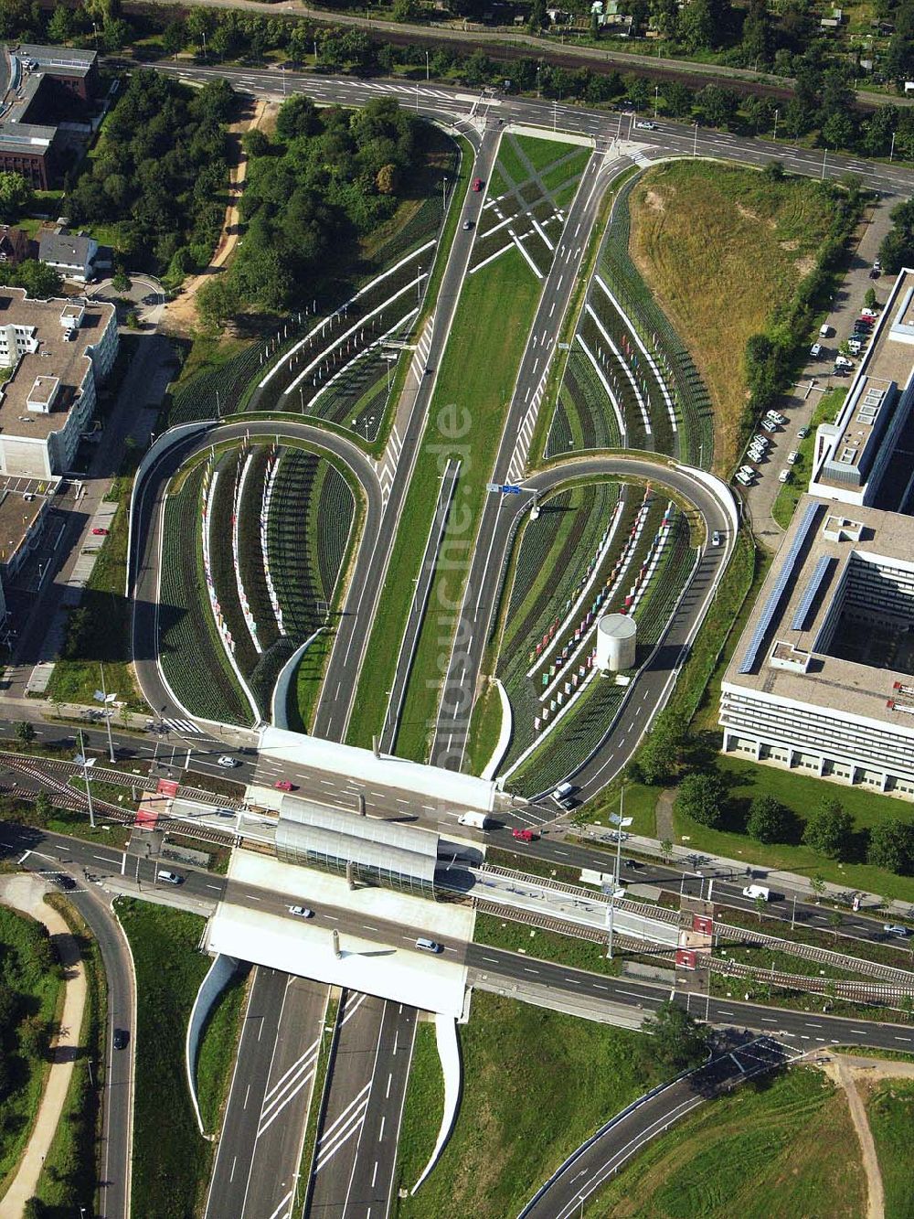 Luftbild Bonn (NRW) - Platz der Vereinten Nationen und Polizeipräsidium - Bonn (NRW)