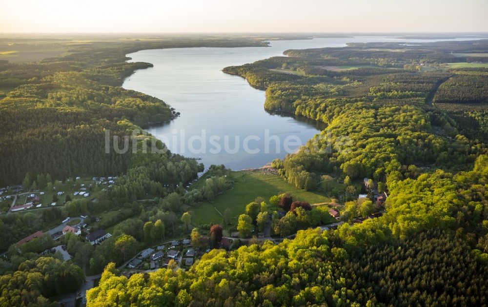 Luftbild Stuer - Plauer See bei Stuer im Bundesland Mecklenburg-Vorpommern