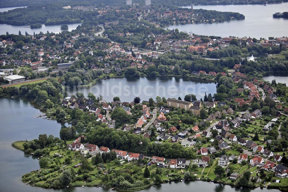 Luftbild Plön - Plön und Großer Plöner See