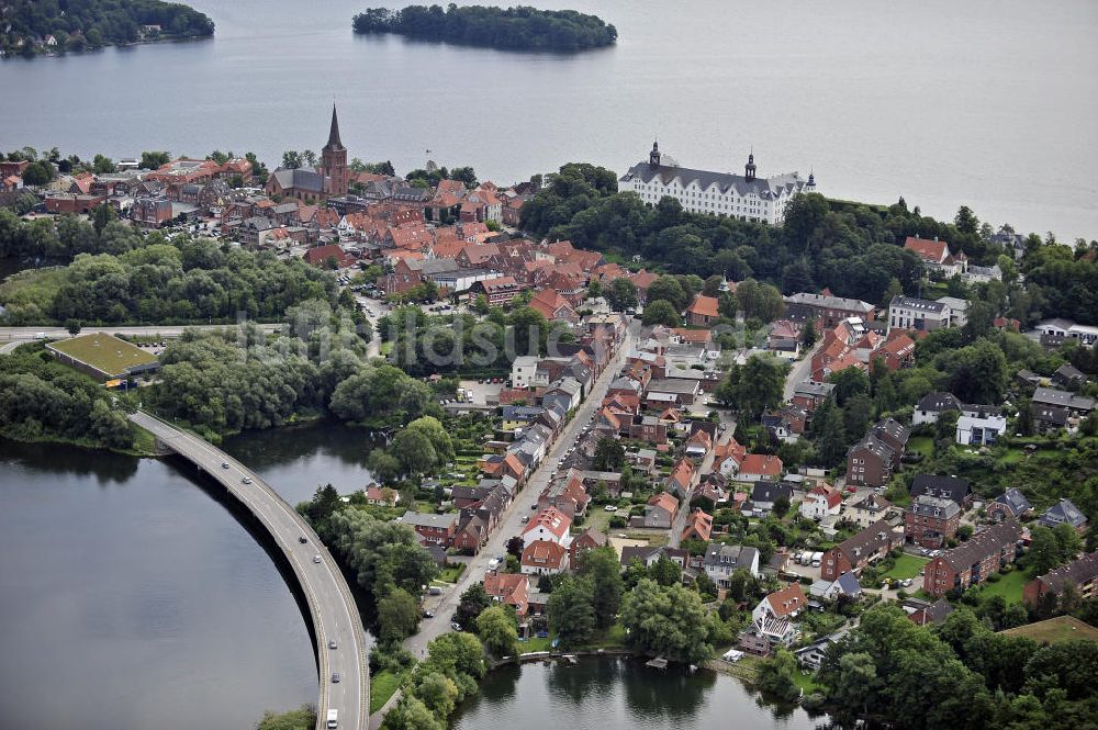 Plön von oben - Plön und Großer Plöner See