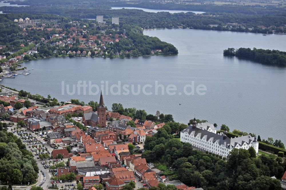 Plön von oben - Plön und Großer Plöner See