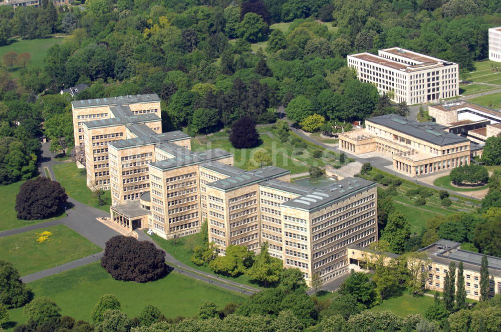 Frankfurt am Main von oben - Pölzig-Bau in Frankfurt am Main