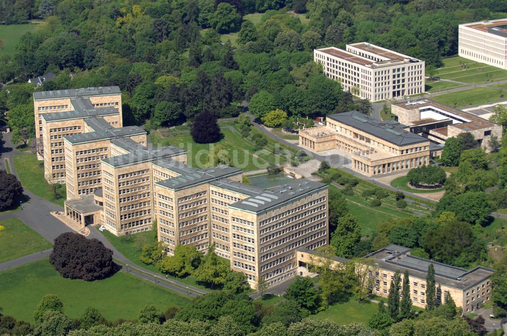 Frankfurt am Main aus der Vogelperspektive: Pölzig-Bau in Frankfurt am Main