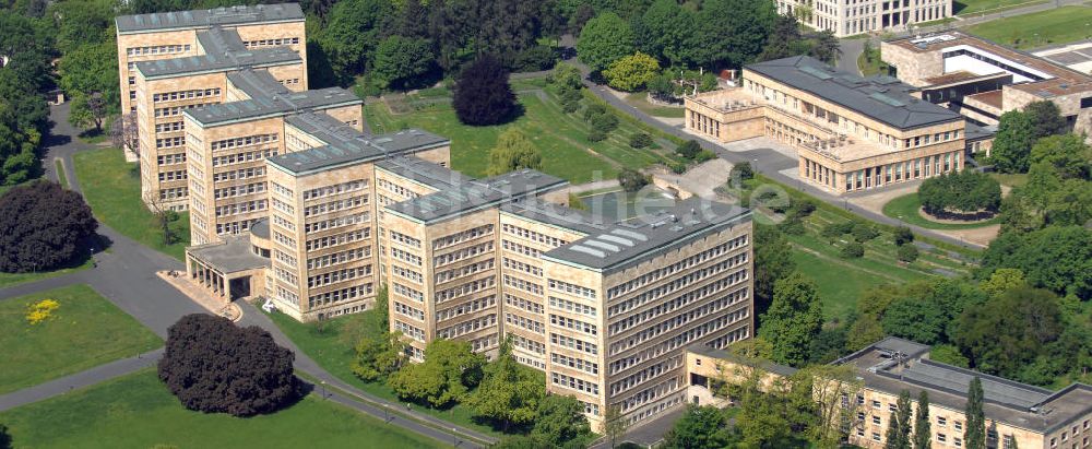 Frankfurt am Main von oben - Pölzig-Bau in Frankfurt am Main