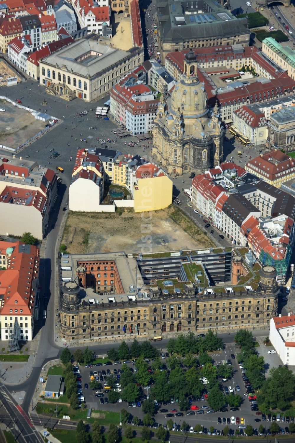 Dresden aus der Vogelperspektive: Polizeidirektion Dresden Altstadt