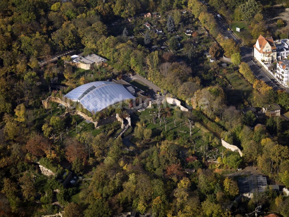 Luftbild Leipzig - Pongoland im Zoo in Leipzig im Bundesland Sachsen