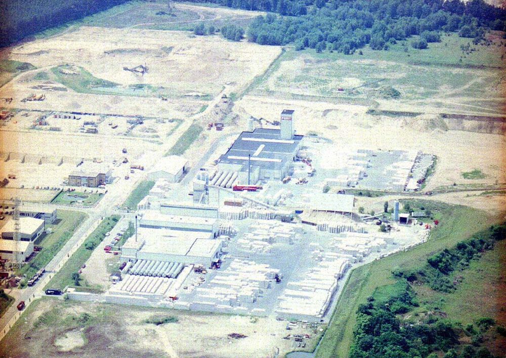 Luftbild Leegebruch - BRB - PORIT Rodgauer Baustoffwerke GmbH bei Leegebruch in Brandenburg.