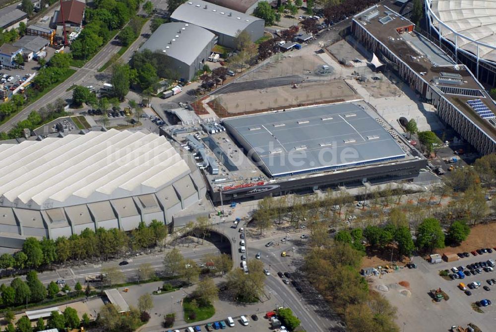 Stuttgart von oben - Porsche-Arena in Stuttgart