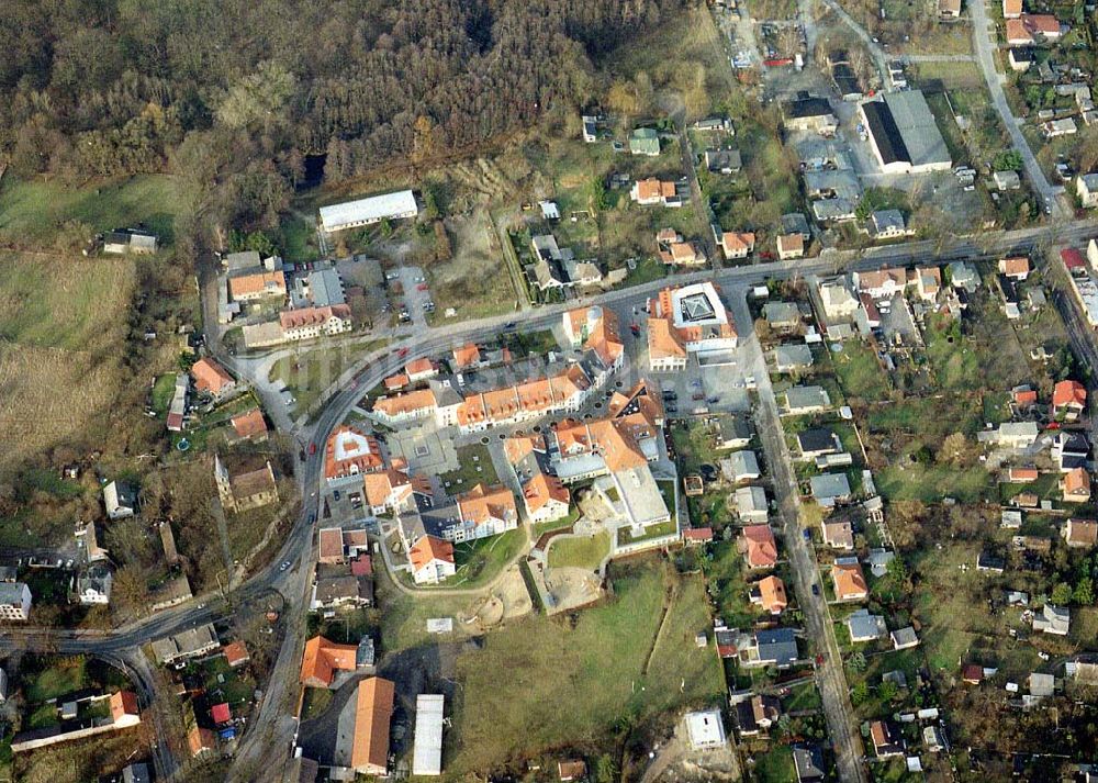 Eggersdorf von oben - Portsiedlung an der Portstraße in Eggersdorf bei Strausberg.