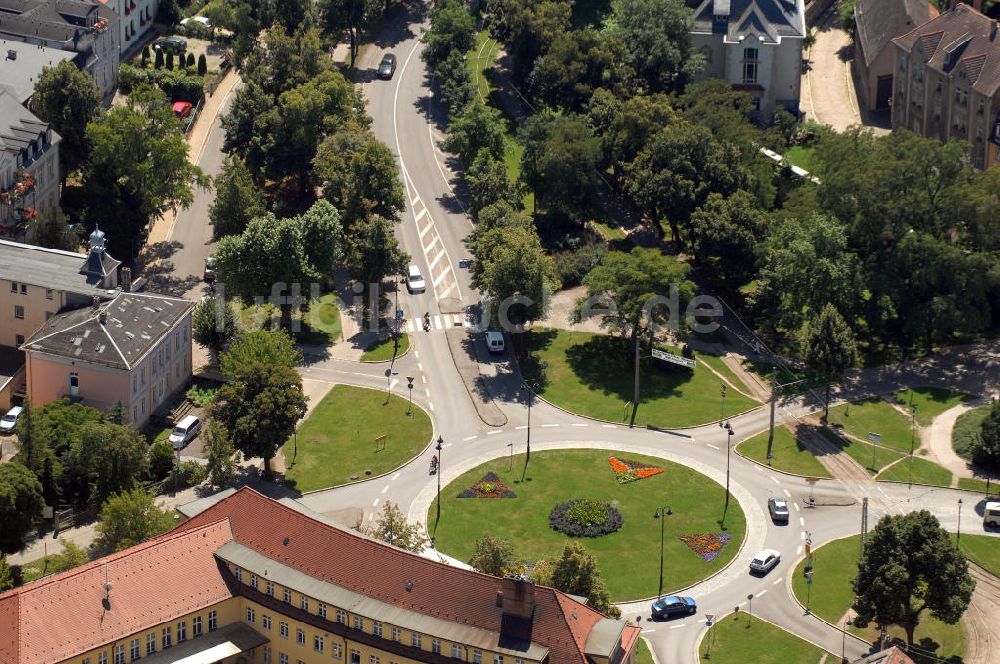 Luftbild Naumburg an der Saale - Post Naumburg