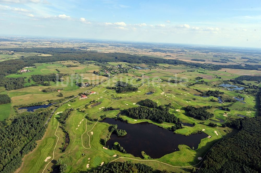 Tr?bki Wielkie / Groß Trampken von oben - Postolowo Golf Club in der Woiwodschaft Pommern