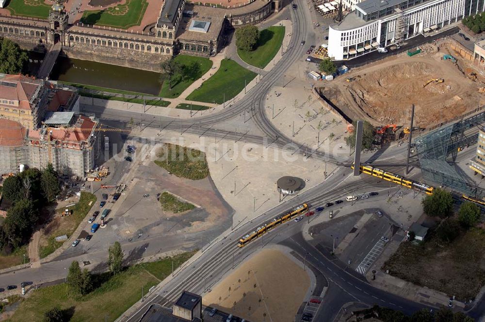 Dresden aus der Vogelperspektive: Postplatz (Dresden)