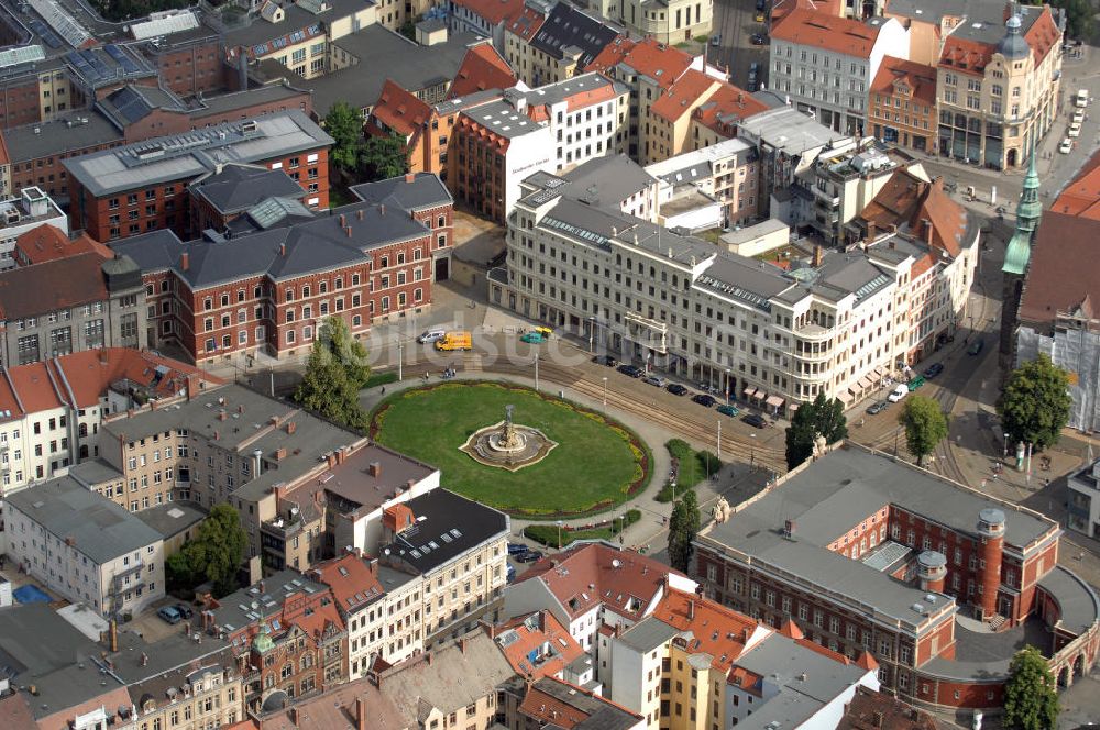 Luftaufnahme Görlitz - Postplatz von Görlitz