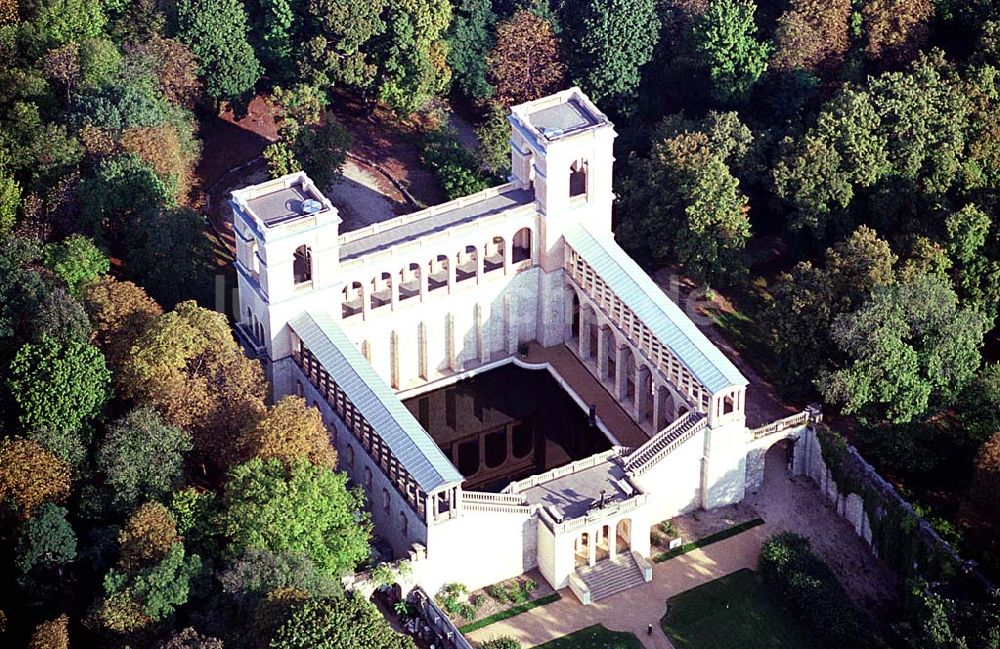 Potsdam / Brandenburg aus der Vogelperspektive: Potsdam / Brandenburg Fertig rekonstruiertes Schloß Belvedere auf dem Pfingstberg