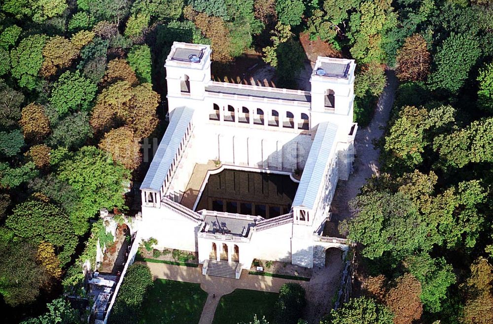 Luftbild Potsdam / Brandenburg - Potsdam / Brandenburg Fertig rekonstruiertes Schloß Belvedere auf dem Pfingstberg