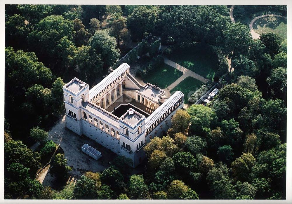 Luftaufnahme Potsdam / Brandenburg - Potsdam / Brandenburg Fertig rekonstruiertes Schloß Belvedere auf dem Pfingstberg, ein Projekt der ECE, Projektmanagement GmbH in Hamburg 20