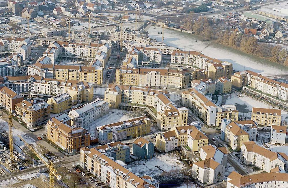 Luftaufnahme Berlin - 22.11.1995 Potsdam, Wohnsiedlung am Kirchsteigfeld (Winter)