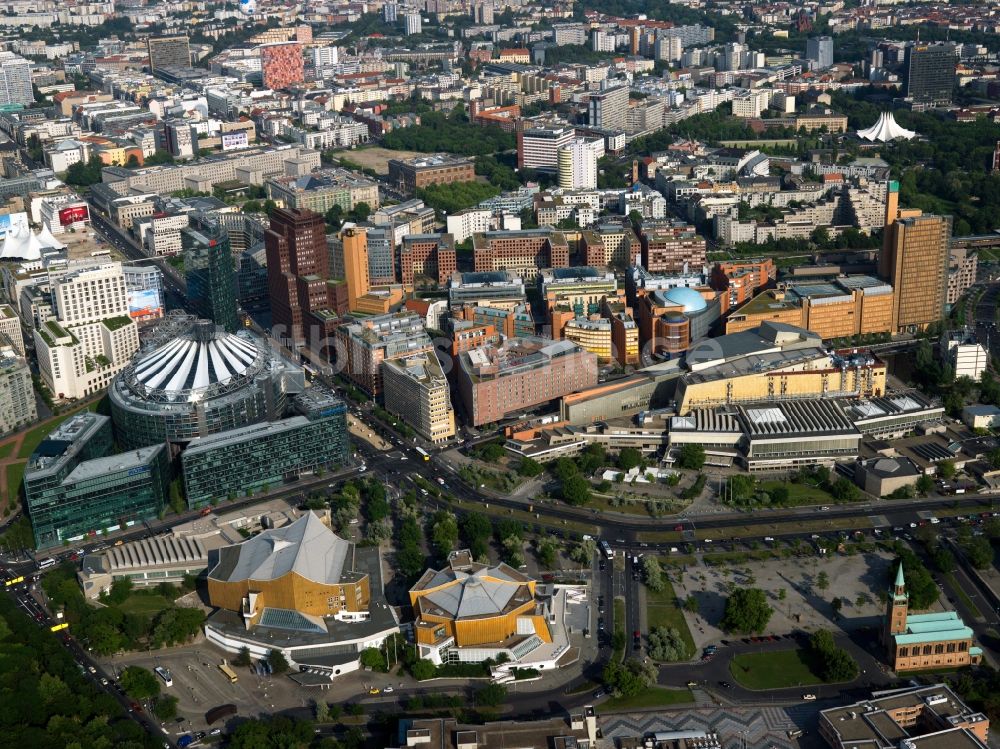 Luftbild Berlin - Potsdamer Platz Berlin Tiergarten