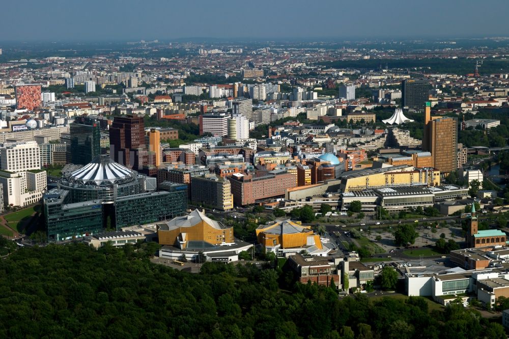 Berlin von oben - Potsdamer Platz Berlin Tiergarten