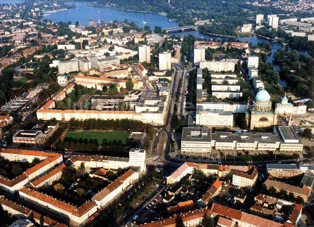 Luftaufnahme Brandenburg - Potsdamer Stadtzentrum.