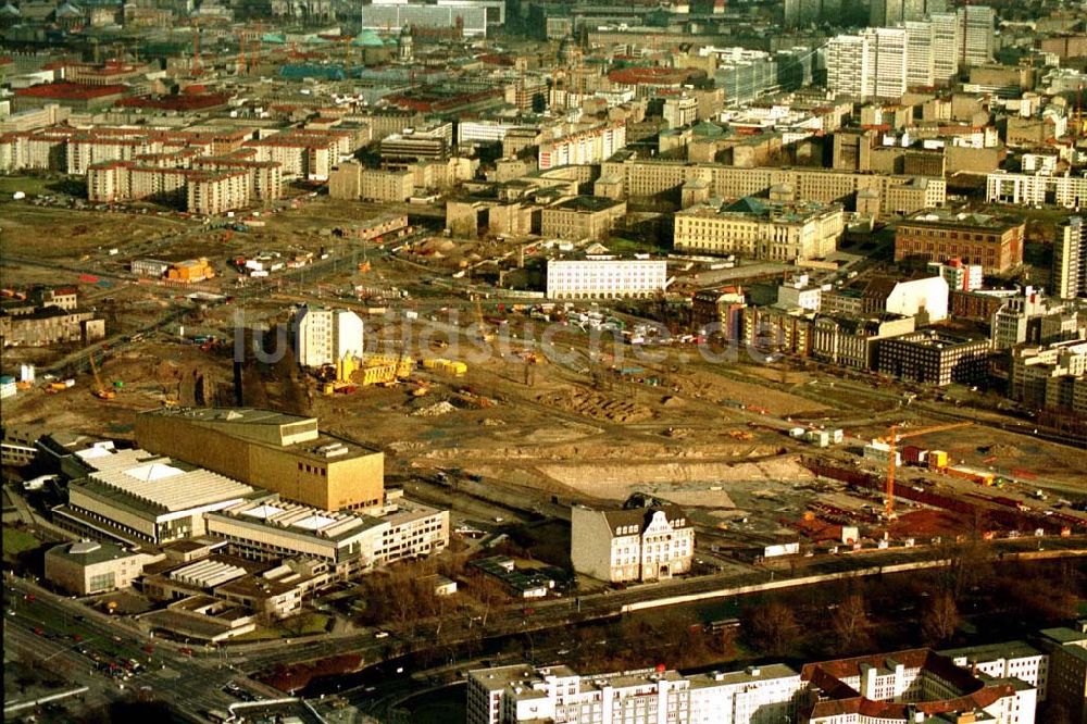 Berlin aus der Vogelperspektive: Potsdamerplatz in Berlin Berlin Mitte 02.1995