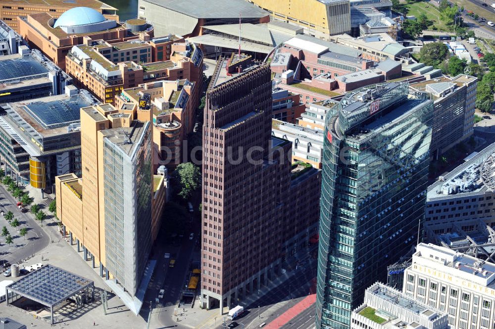 Luftbild Berlin Mitte - Potzdamer Platz in Berlin-Mitte