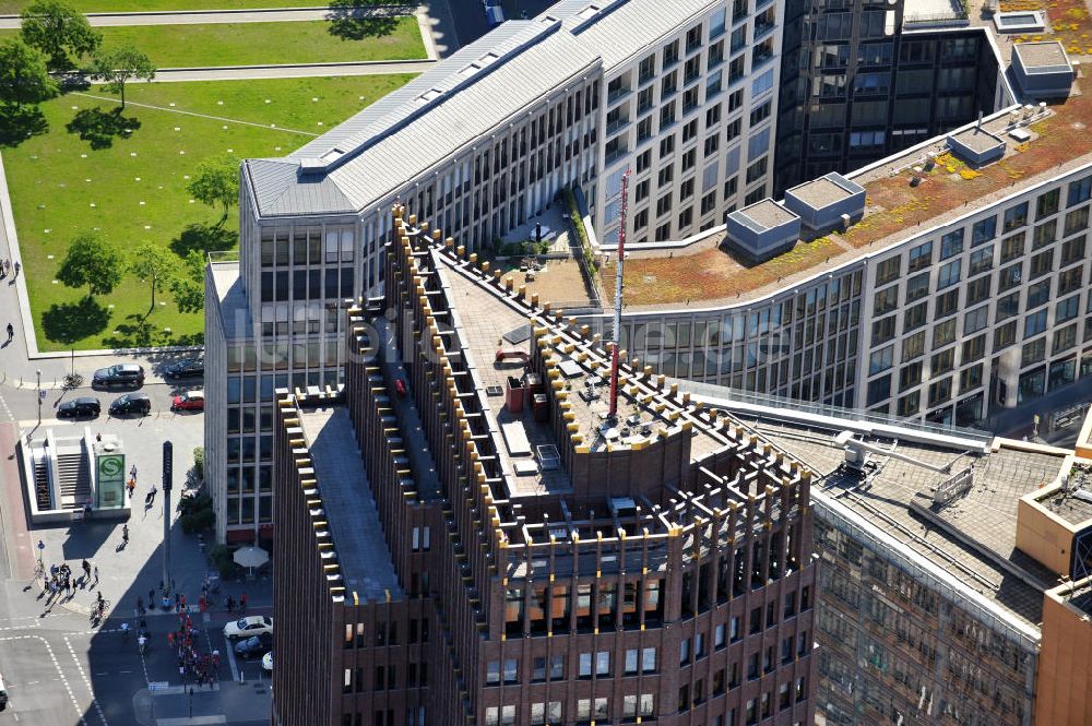 Berlin Mitte aus der Vogelperspektive: Potzdamer Platz in Berlin-Mitte