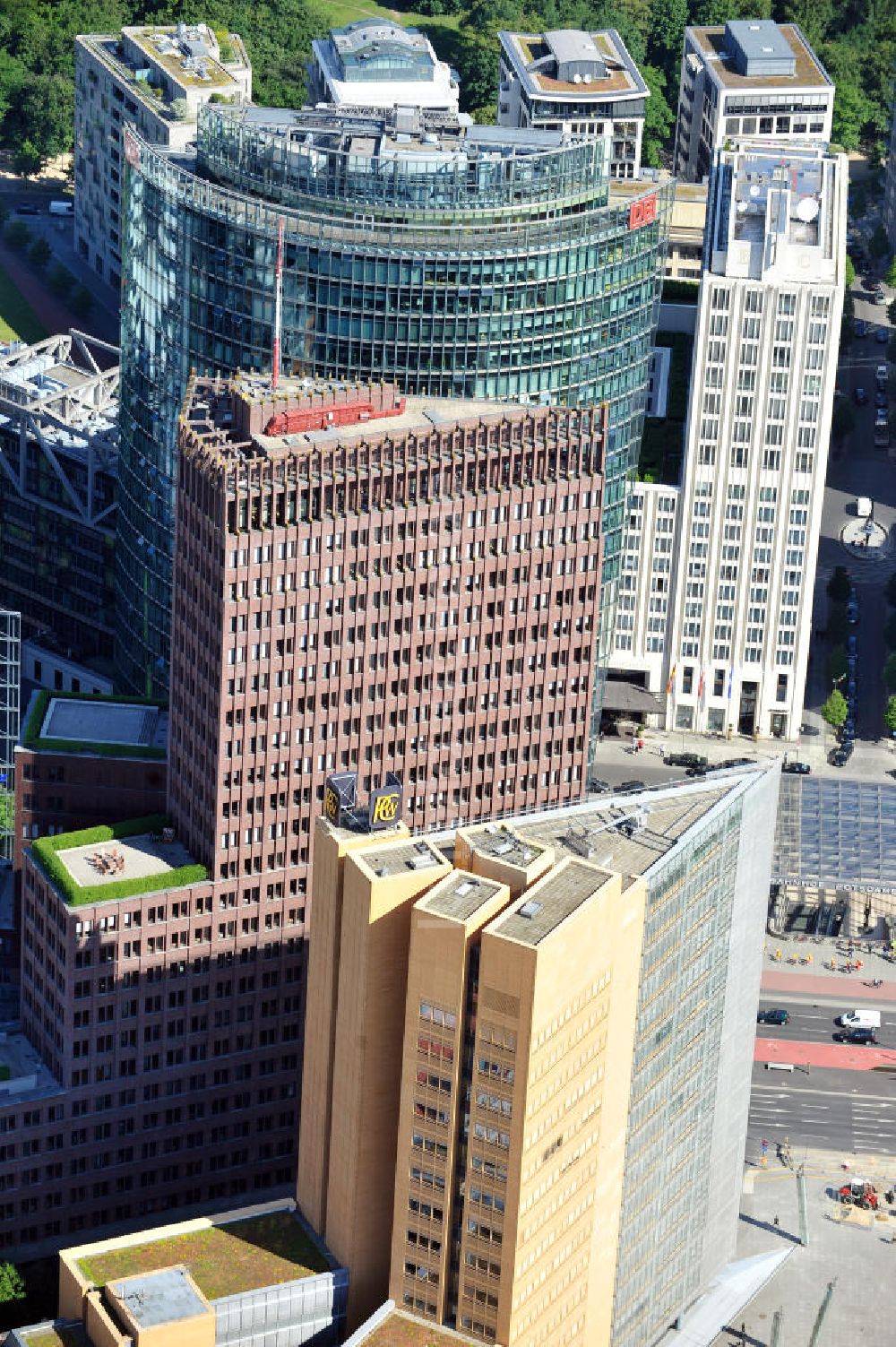 Luftbild Berlin Mitte - Potzdamer Platz in Berlin-Mitte