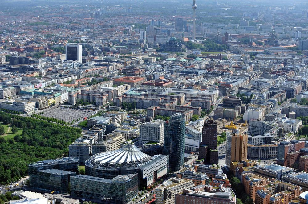 Luftaufnahme Berlin Mitte - Potzdamer Platz in Berlin-Mitte