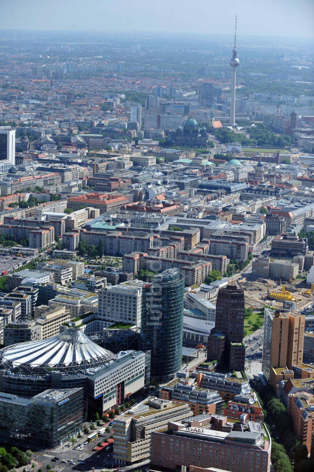 Berlin Mitte von oben - Potzdamer Platz in Berlin-Mitte