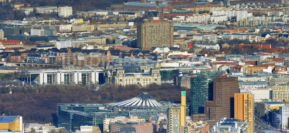 Berlin aus der Vogelperspektive: Potzdamer Platz in Berlin-Mitte