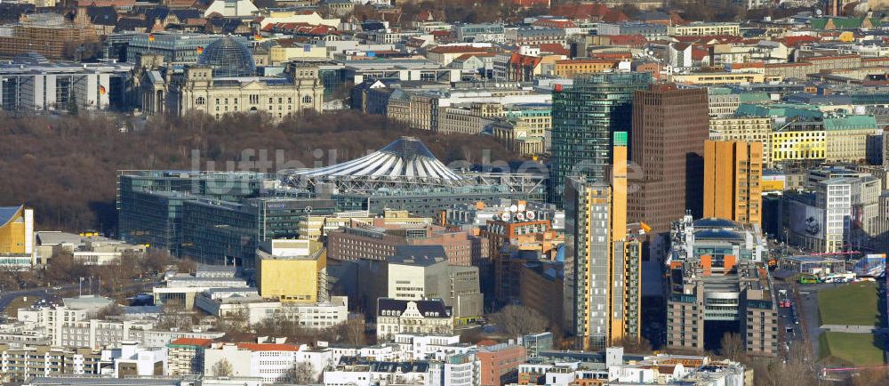 Luftaufnahme Berlin - Potzdamer Platz in Berlin-Mitte