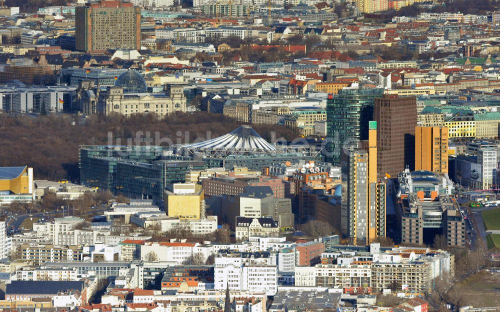 Berlin aus der Vogelperspektive: Potzdamer Platz in Berlin-Mitte