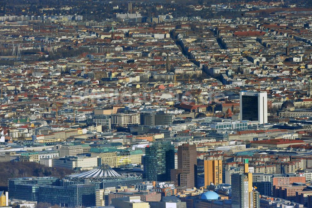 Berlin aus der Vogelperspektive: Potzdamer Platz in Berlin-Mitte